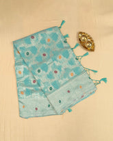 SC3213 - LINEN COTTON WITH MEENA BUTTA